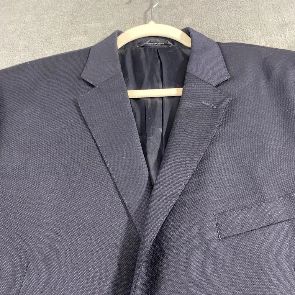 Lauren Ralph Lauren Sport Coat Blazer‎ Jacket Mens 48R Navy Wool Blend Slim Fit